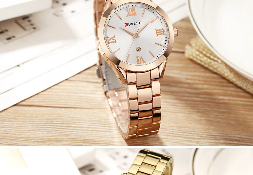 CURREN Classy Women Gold Watch