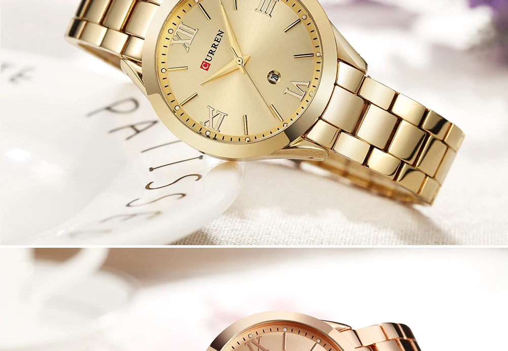 CURREN Classy Women Gold Watch