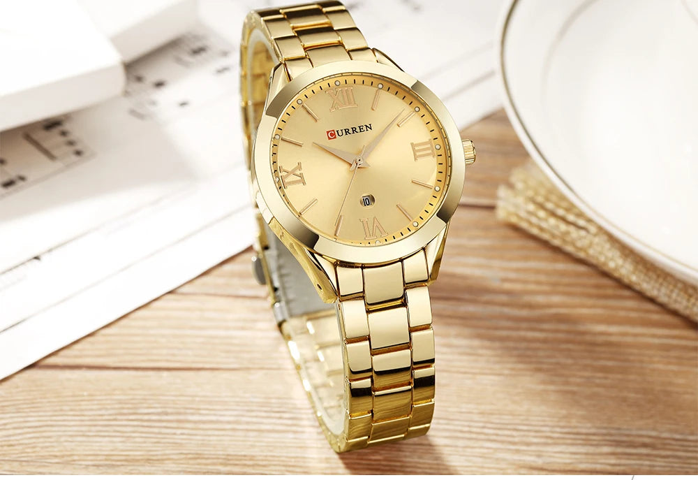 CURREN Classy Women Gold Watch