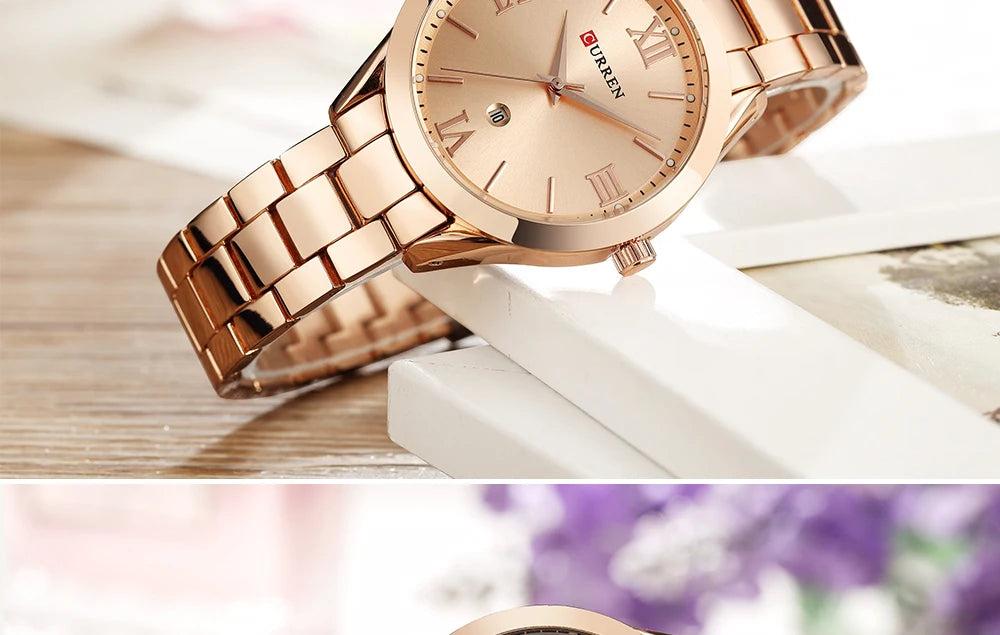 CURREN Classy Women Gold Watch