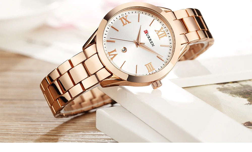 CURREN Classy Women Gold Watch