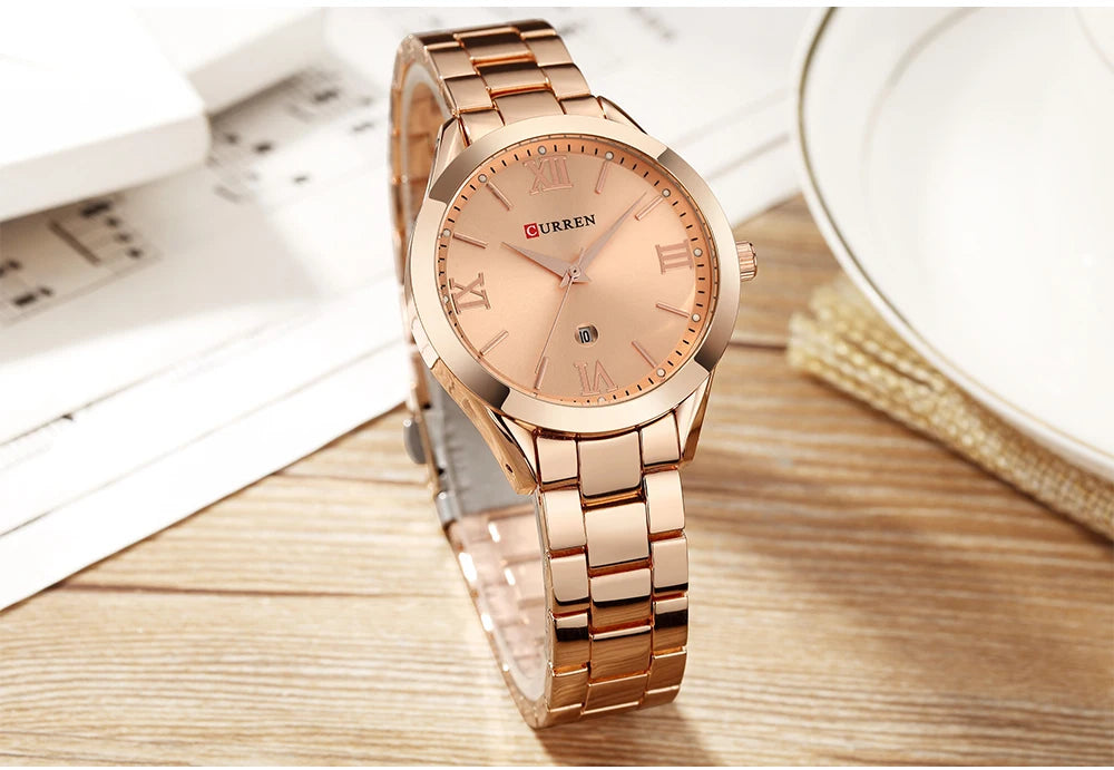 CURREN Classy Women Gold Watch