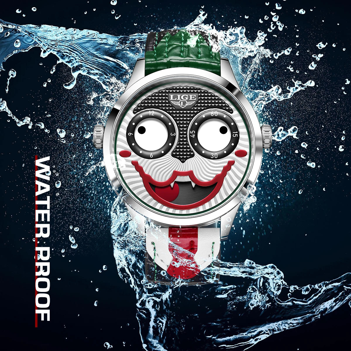 LIGE Cool Joker Watch Men