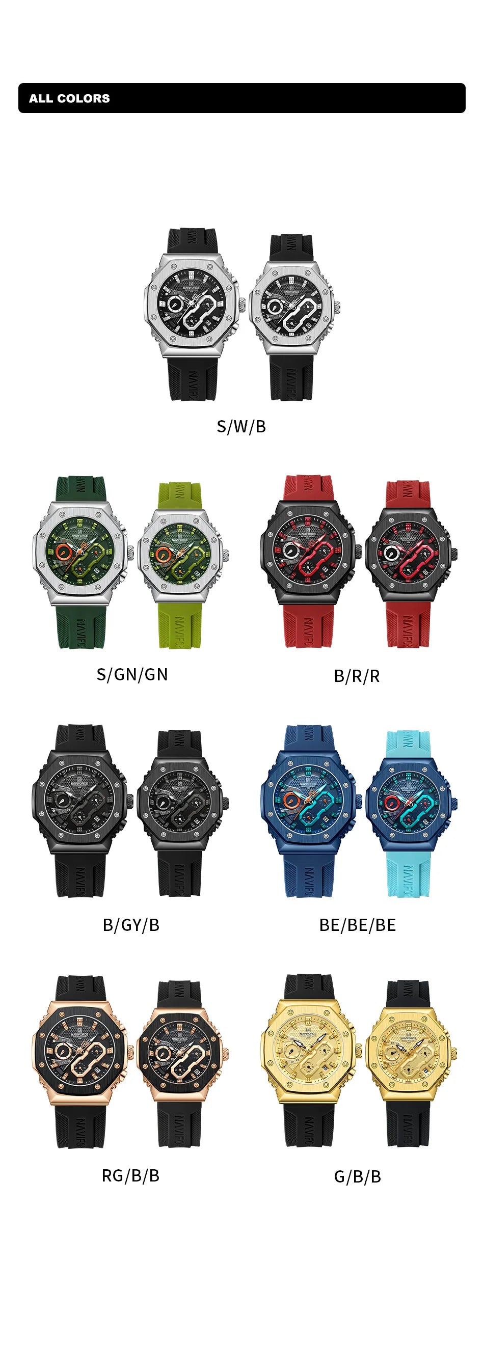 NAVIFORCE Fashion Trend Watch for men