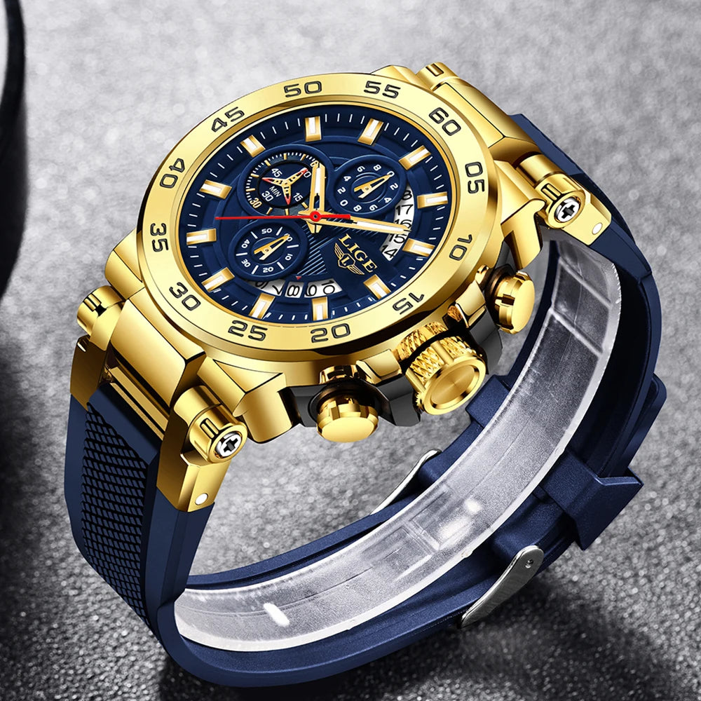 LIGE Luxury Mens Watches