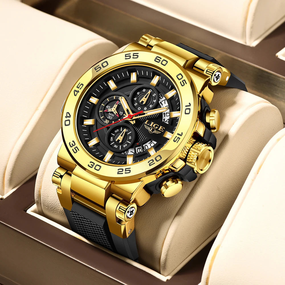 LIGE Luxury Mens Watches