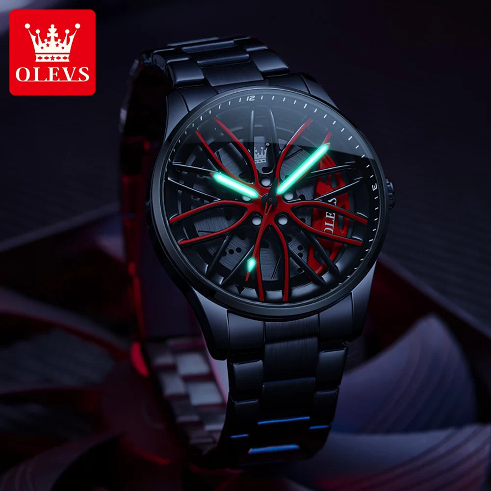 OLEVS Sport Car Rim Watch