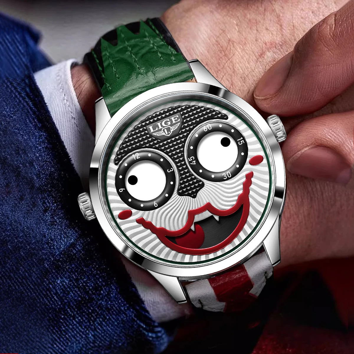 LIGE Cool Joker Watch Men