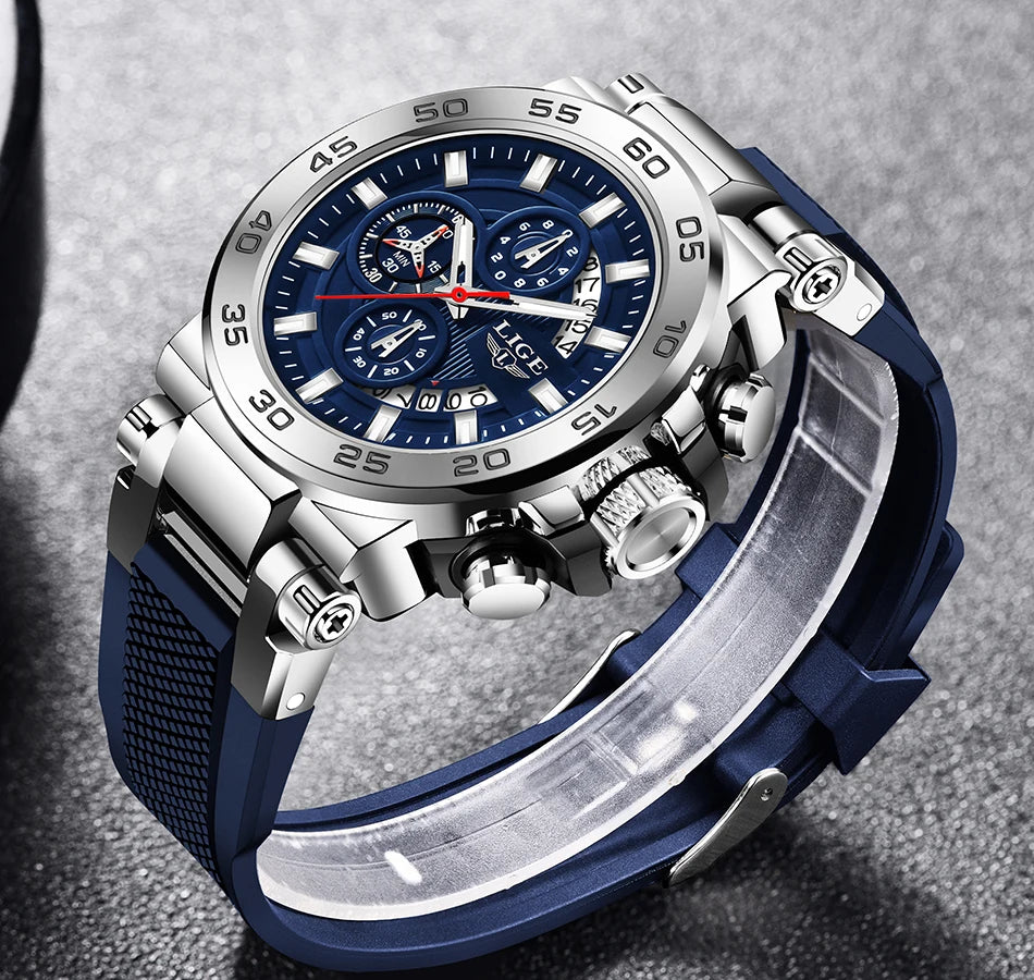 LIGE Luxury Mens Watches