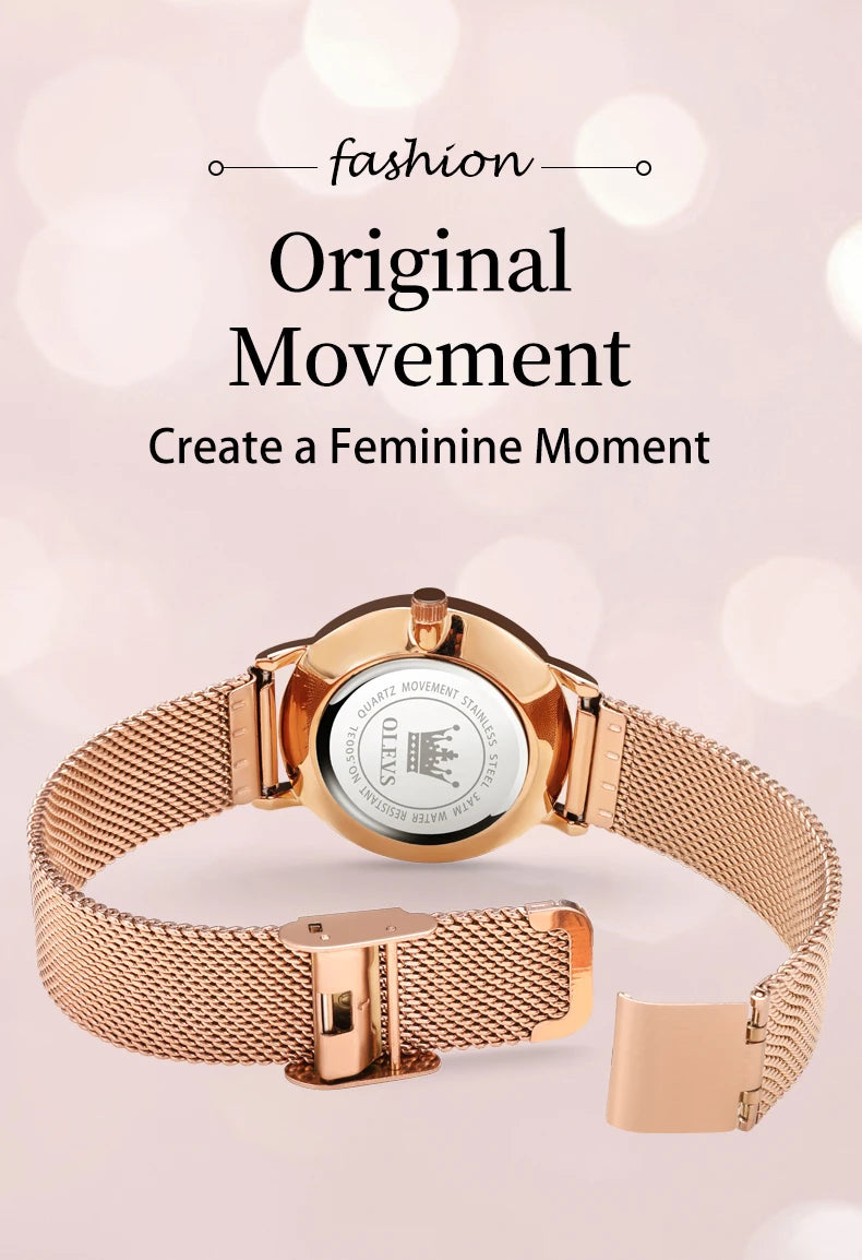 OLEVS Luxury Fashion Watch for Women