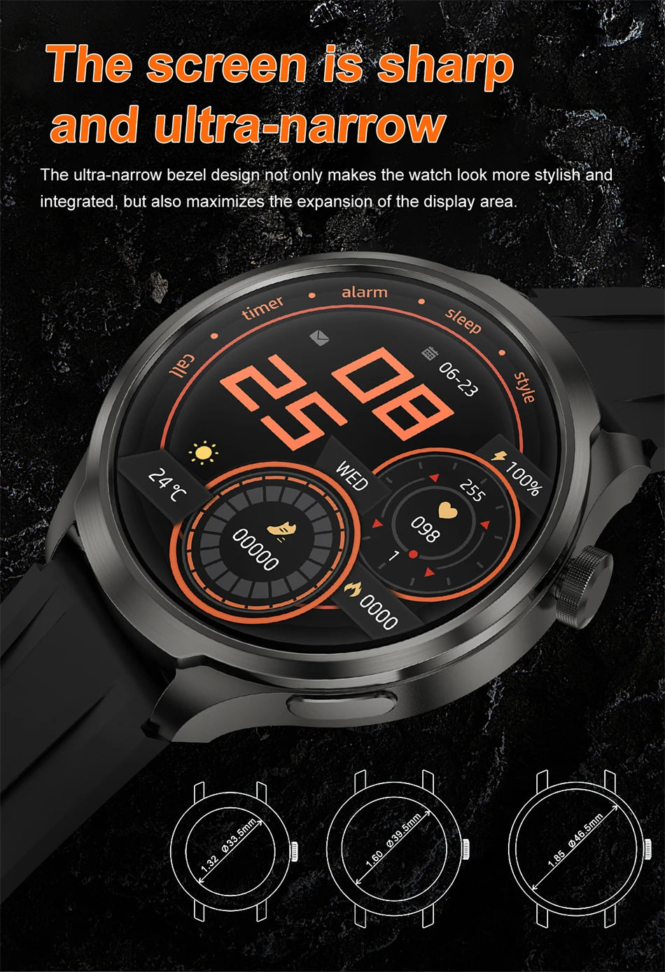 BOXUXING Amoled Screen Smartwatch