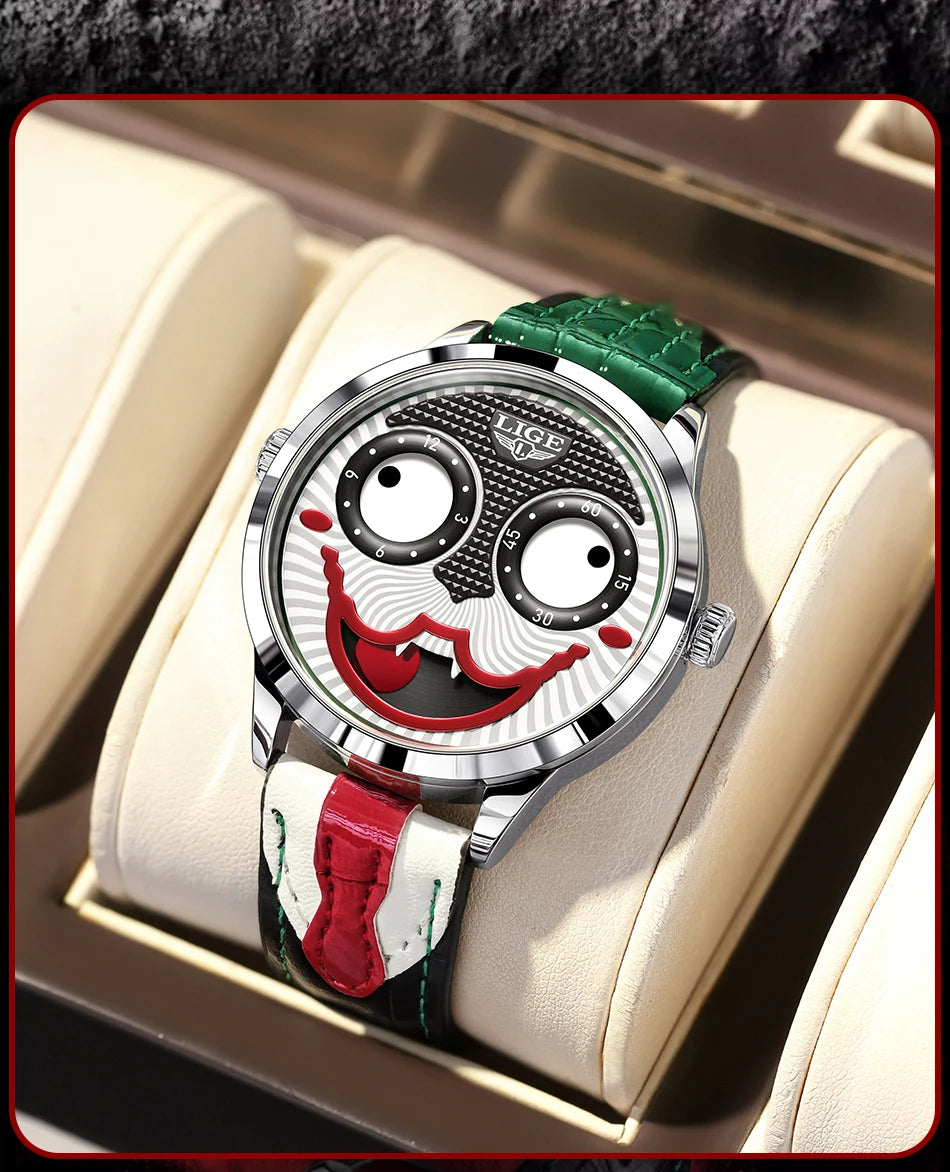 LIGE Cool Joker Watch Men