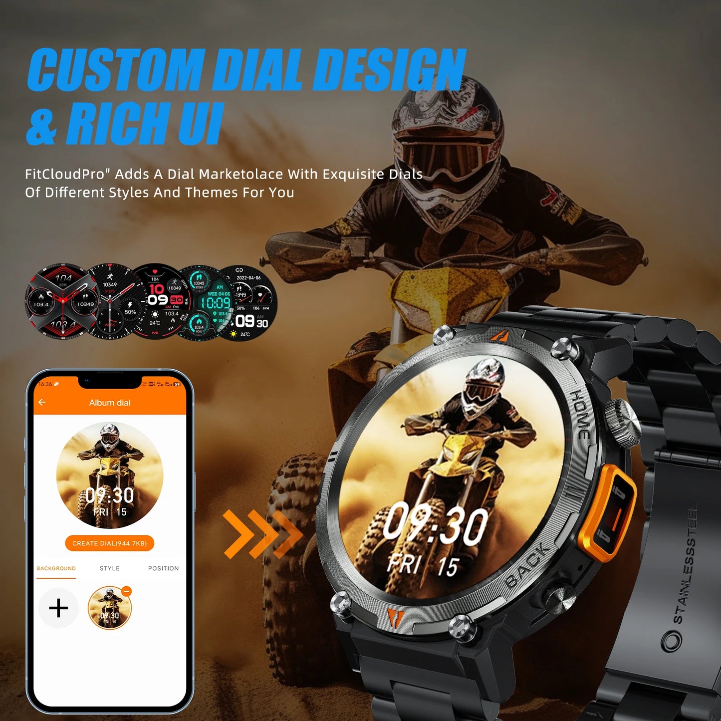 LaNikar Smartwatch For iOS and Android