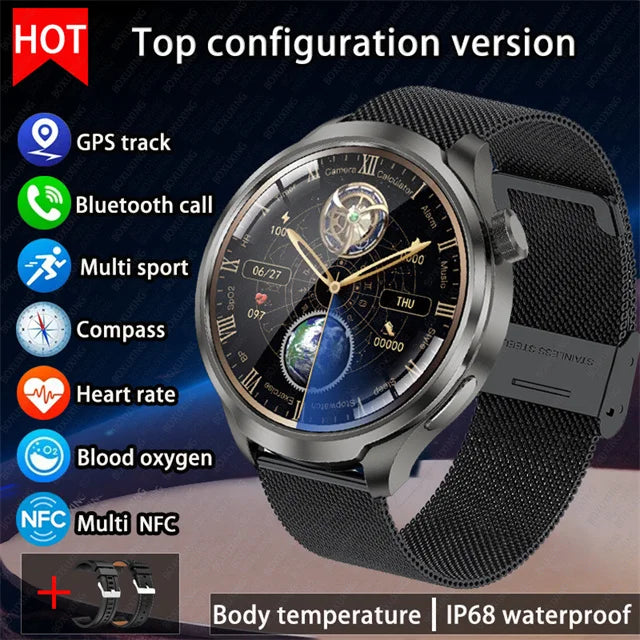 BOXUXING Amoled Screen Smartwatch