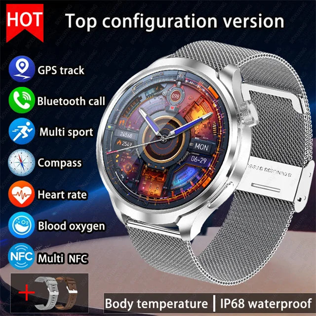 BOXUXING Amoled Screen Smartwatch