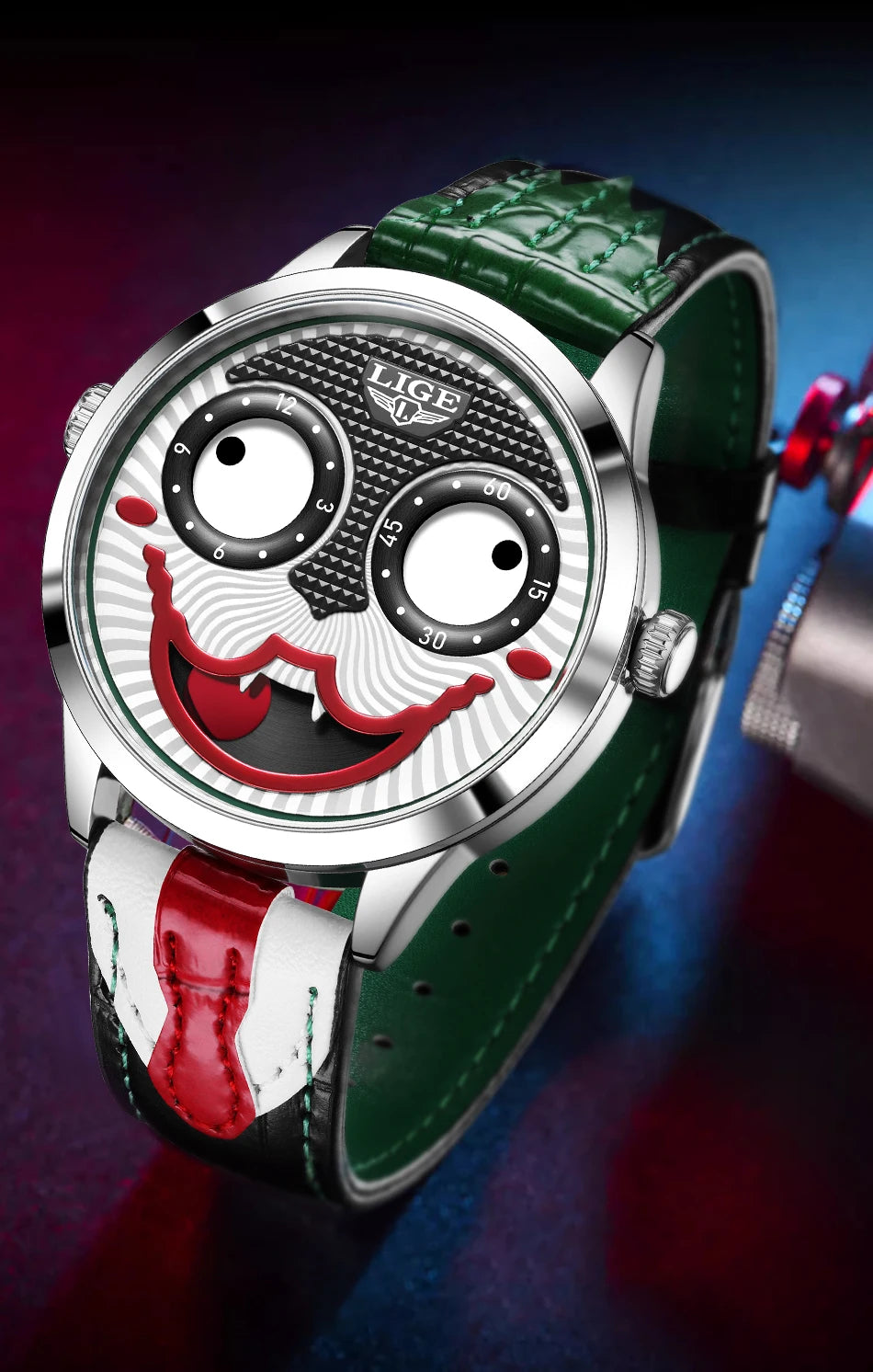 LIGE Cool Joker Watch Men