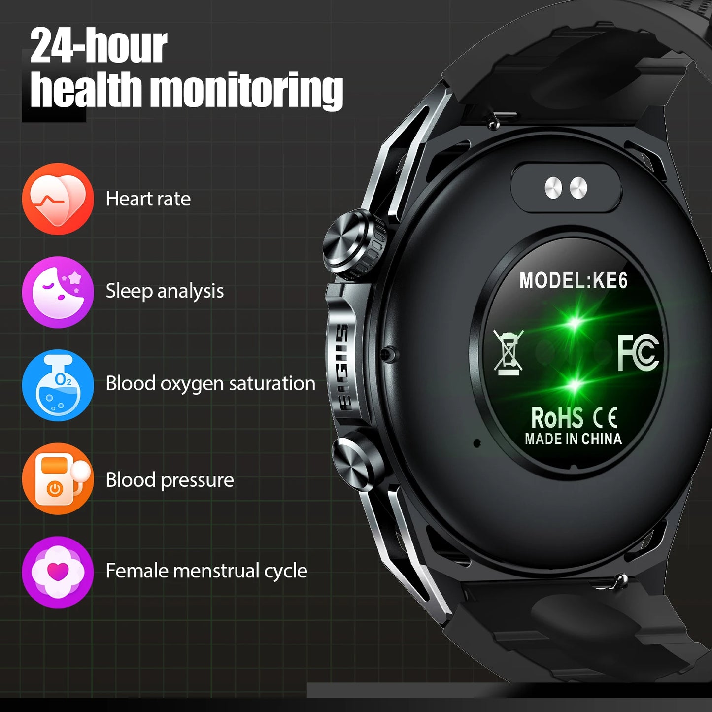 EIGIIS New SmartWatch Water-resistant