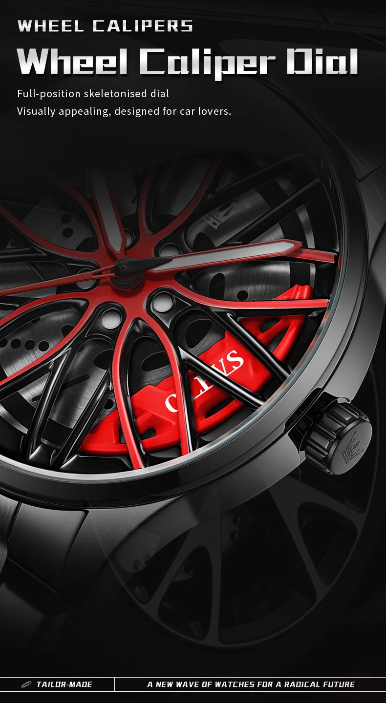 OLEVS Sport Car Rim Watch