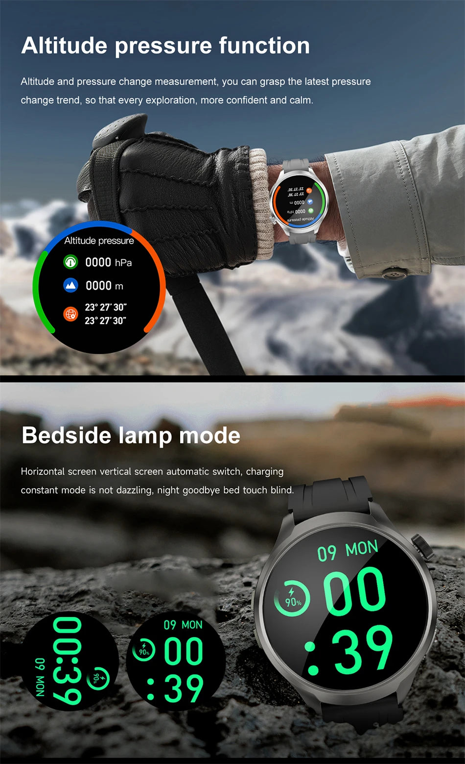 BOXUXING Amoled Screen Smartwatch