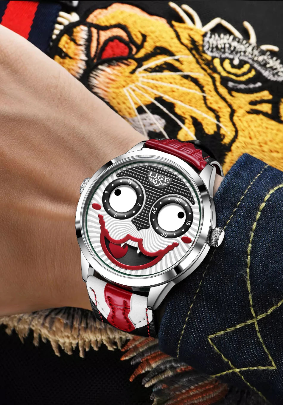 LIGE Cool Joker Watch Men