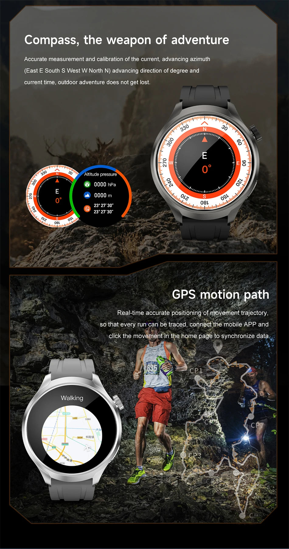 BOXUXING Amoled Screen Smartwatch