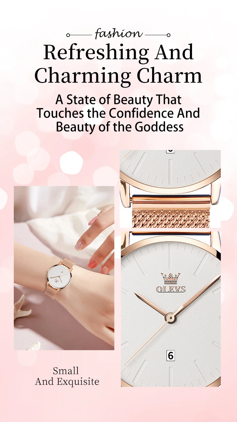 OLEVS Luxury Fashion Watch for Women