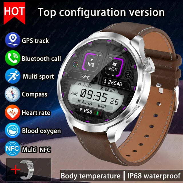 BOXUXING Amoled Screen Smartwatch