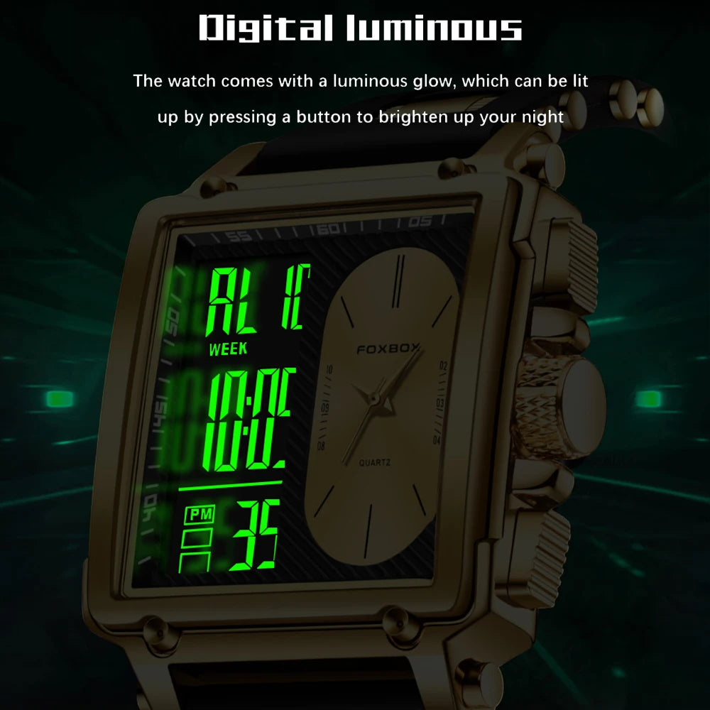 LIGE Fashion Square Digital Watch