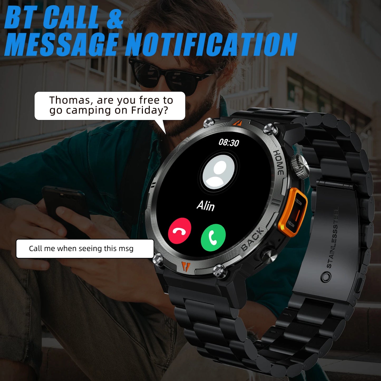 LaNikar Smartwatch For iOS and Android