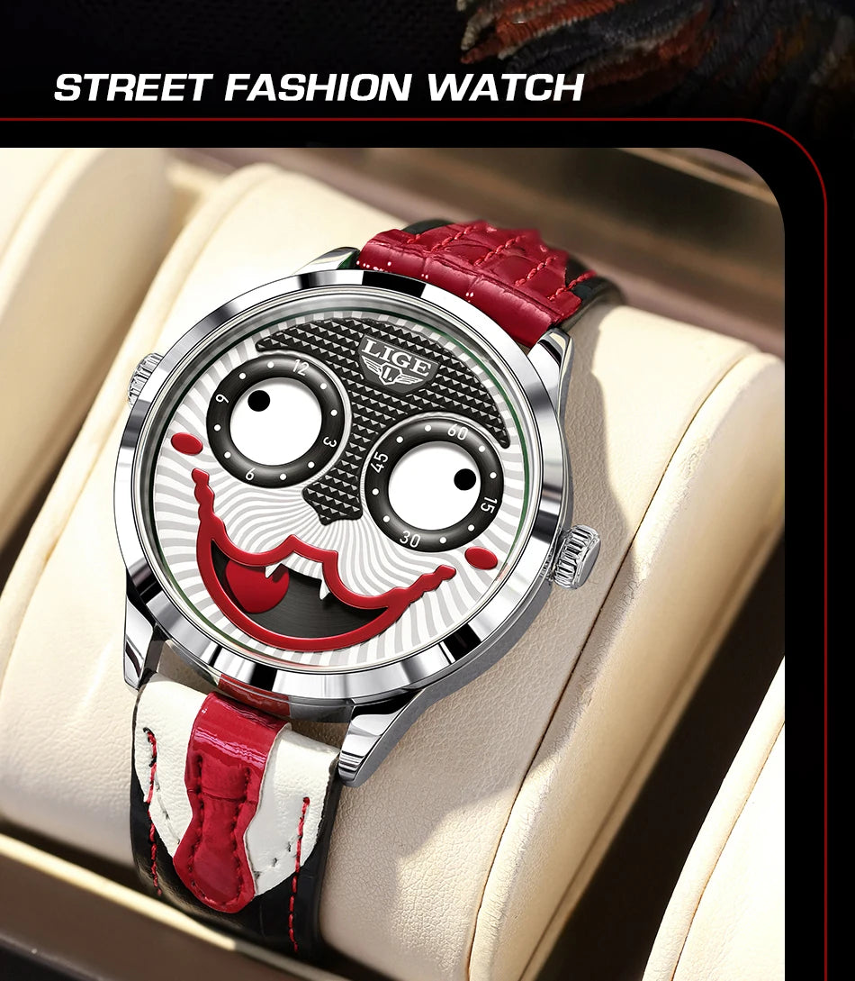 LIGE Cool Joker Watch Men