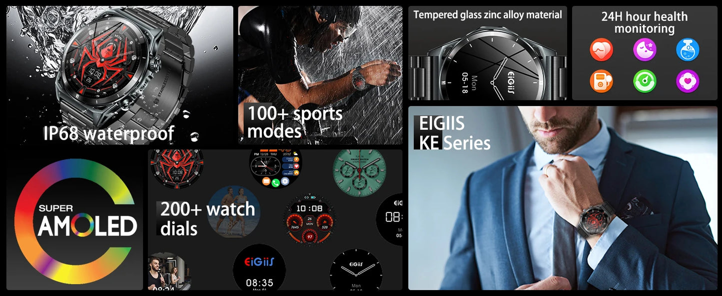 EIGIIS New SmartWatch Water-resistant